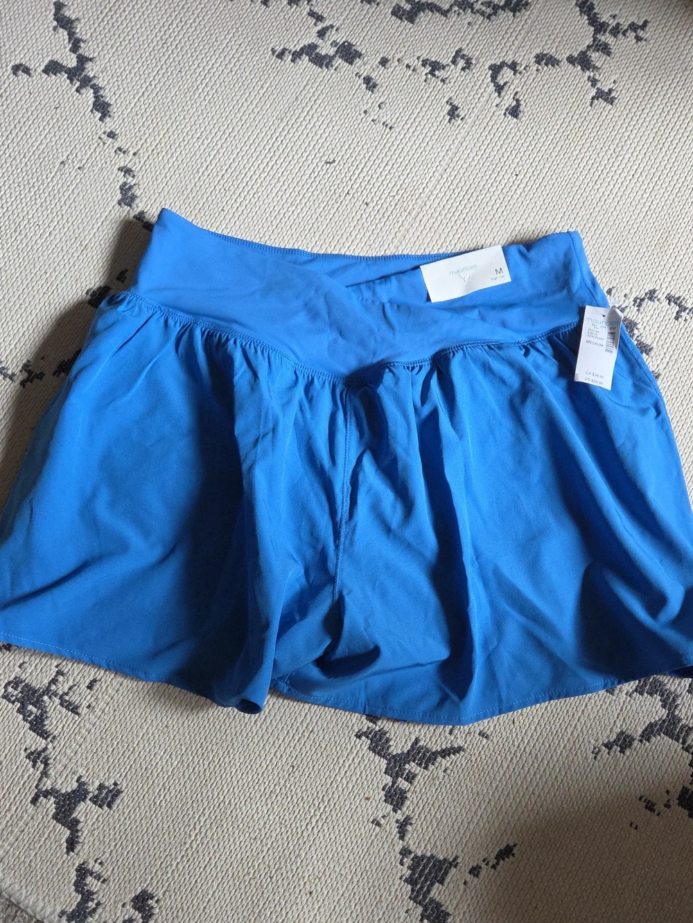 Women's Blue Athletic Short - Size M